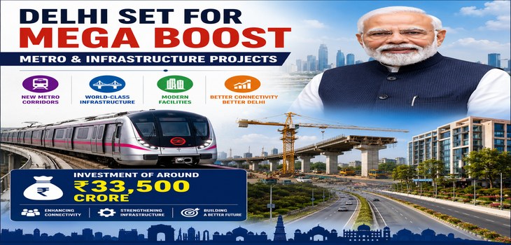 ₹33,500 Crore Development Projects to Transform Delhi’s Metro and Government Infrastructure