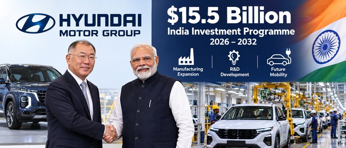 Hyundai Motor Group Unveils $15.5 Billion India Investment Plan Through 2032 to Expand Manufacturing, R&D and Future Mobility